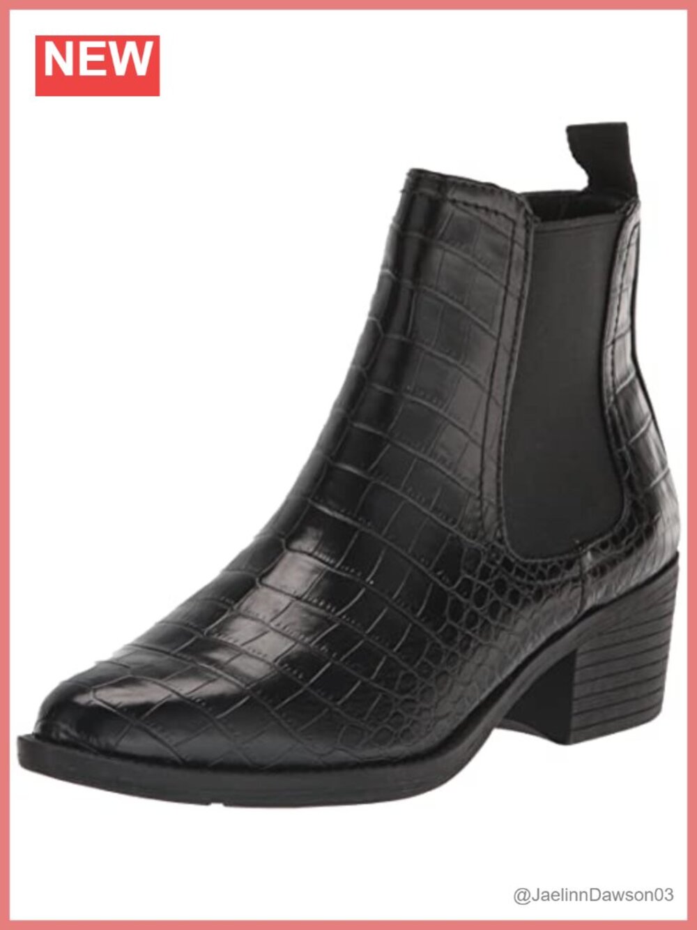 Vegan Leather Ankle Bootie with Elastic Gore & Inside Zipper